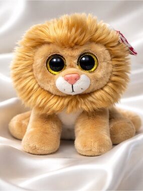 Ty Beanie Baby “Louie” the Lion Plush – Glitter Eyes Collectible